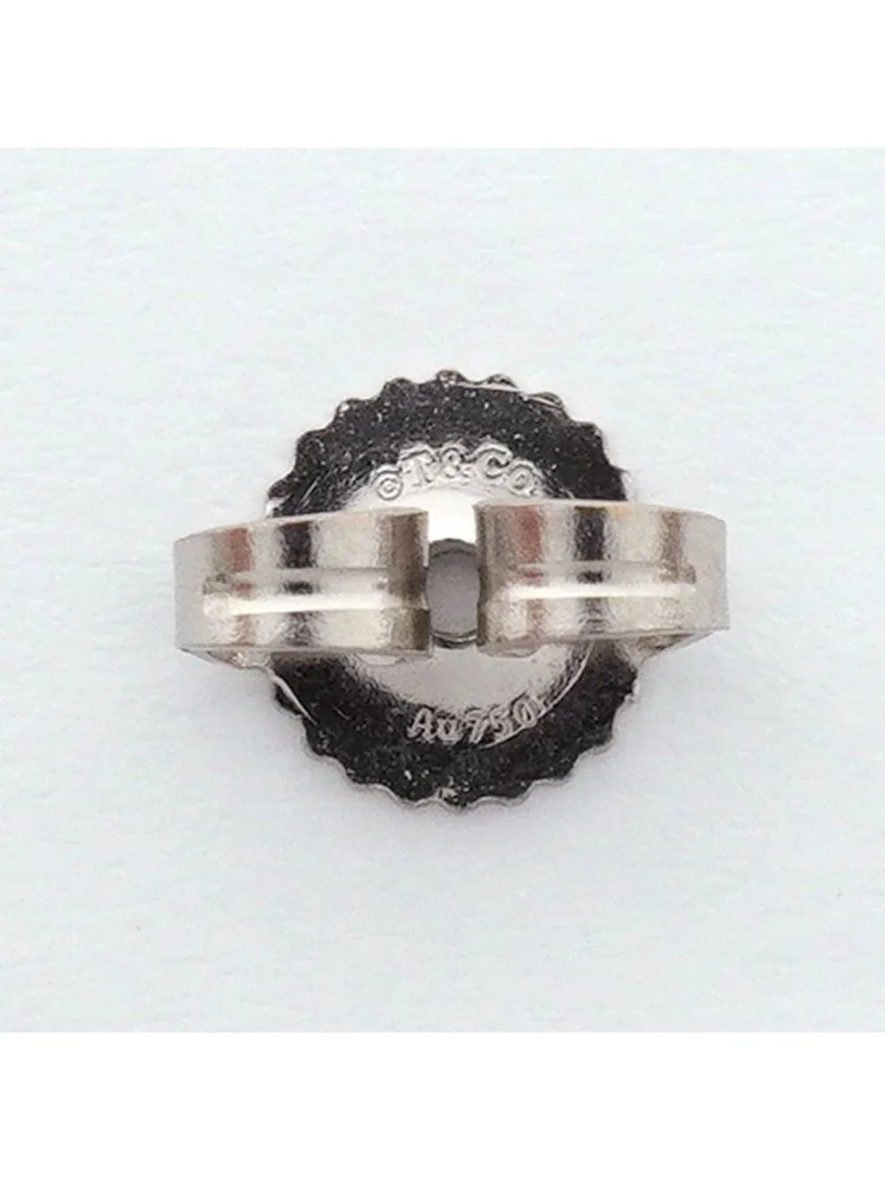 Tiffany & Co Earrings T Wire Medium 18k White Gold